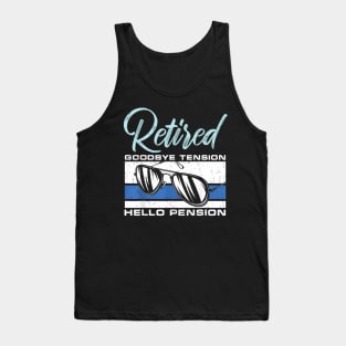 Retired Tension  Pension  Police Tank Top